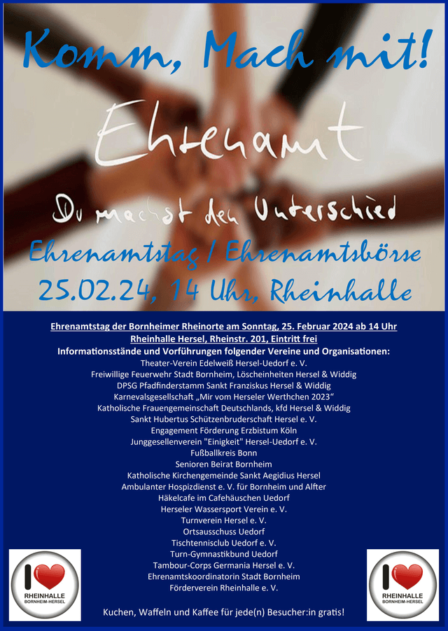 Poster zum Ehrenamtstag 2024